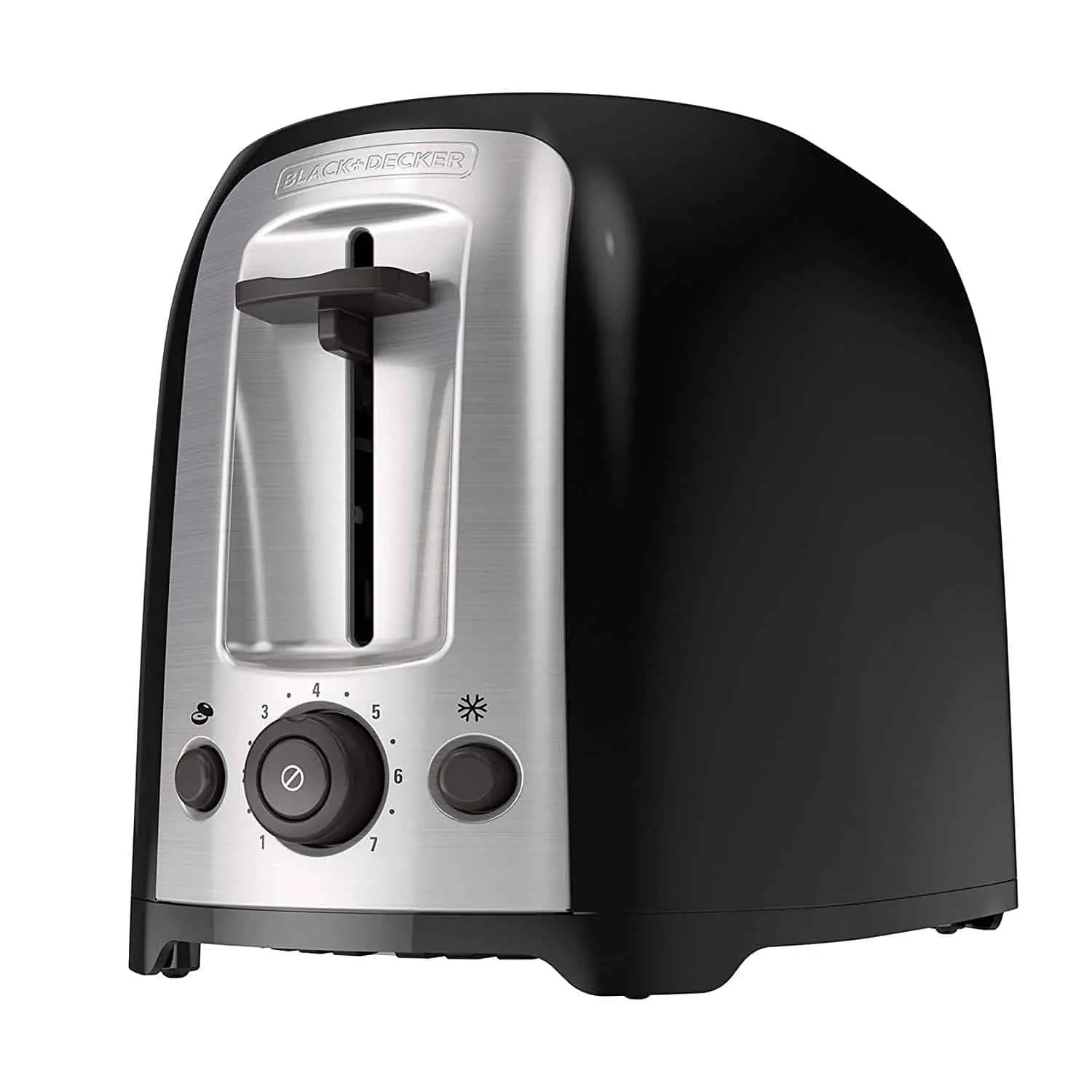 BLACK+DECKER 2-Slice Extra Wide Slot Toaster, Classic Oval, Black with Stainless Steel Accents, 