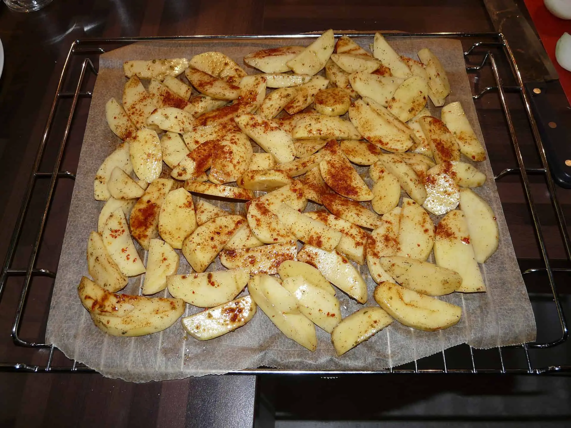 Baked Potatoes in a Oven Wedges