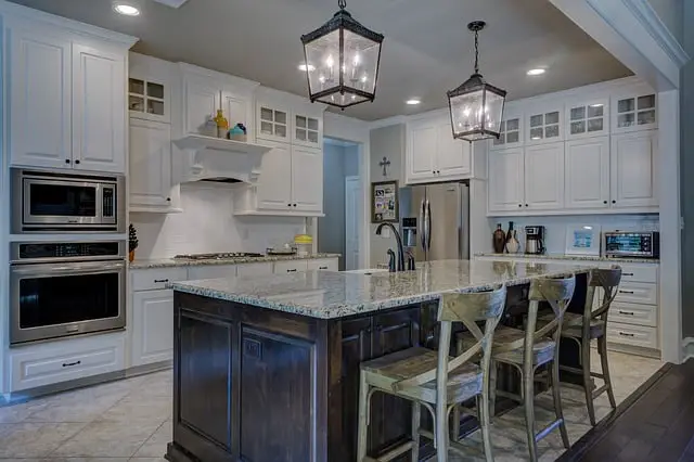 kitchen with different cooking tools